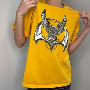 00’s Vintage Men’s Harley Davidson T shirt size L yellow